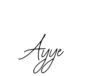 You should practise on your own different ways (Bearetta-2O07w) to write your name (Ayye) in signature. don't let someone else do it for you. Ayye signature style 12 images and pictures png