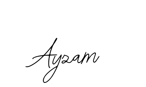 Design your own signature with our free online signature maker. With this signature software, you can create a handwritten (Bearetta-2O07w) signature for name Ayzam. Ayzam signature style 12 images and pictures png