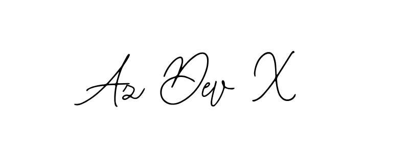 How to make Az Dev X name signature. Use Bearetta-2O07w style for creating short signs online. This is the latest handwritten sign. Az Dev X signature style 12 images and pictures png