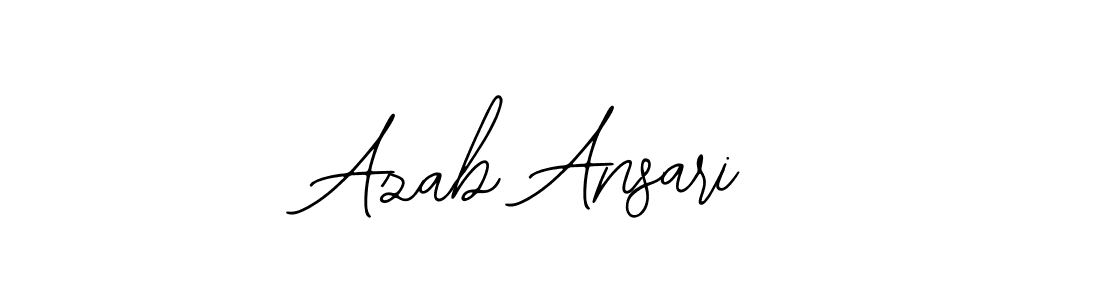 Create a beautiful signature design for name Azab Ansari. With this signature (Bearetta-2O07w) fonts, you can make a handwritten signature for free. Azab Ansari signature style 12 images and pictures png