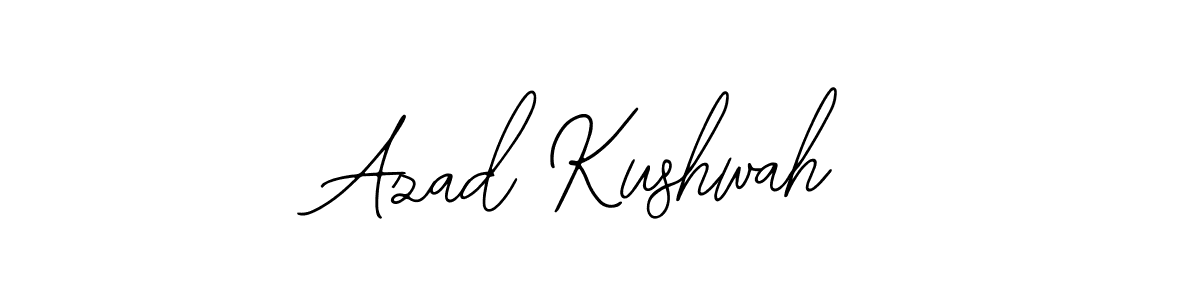 You should practise on your own different ways (Bearetta-2O07w) to write your name (Azad Kushwah) in signature. don't let someone else do it for you. Azad Kushwah signature style 12 images and pictures png