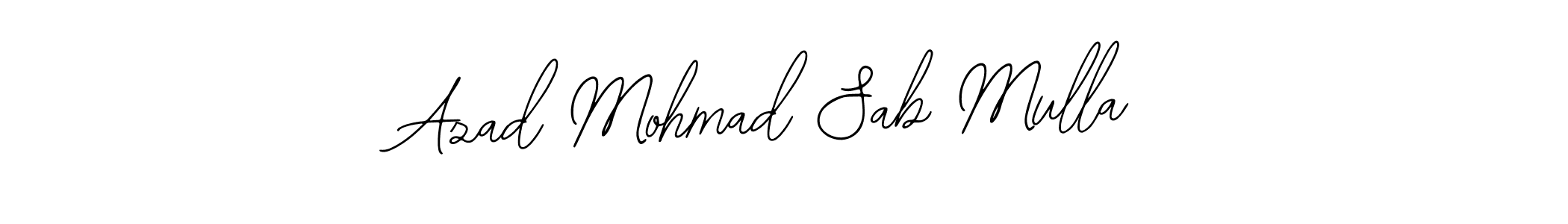 How to make Azad Mohmad Sab Mulla name signature. Use Bearetta-2O07w style for creating short signs online. This is the latest handwritten sign. Azad Mohmad Sab Mulla signature style 12 images and pictures png