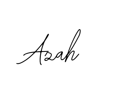 Design your own signature with our free online signature maker. With this signature software, you can create a handwritten (Bearetta-2O07w) signature for name Azah. Azah signature style 12 images and pictures png