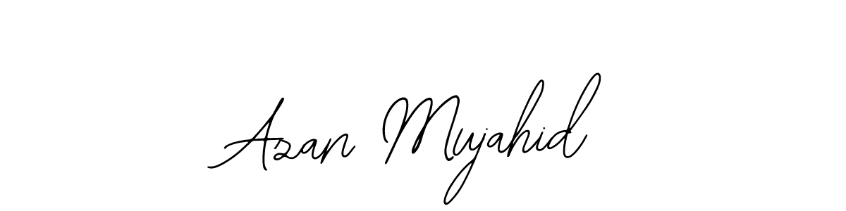 Make a beautiful signature design for name Azan Mujahid. Use this online signature maker to create a handwritten signature for free. Azan Mujahid signature style 12 images and pictures png