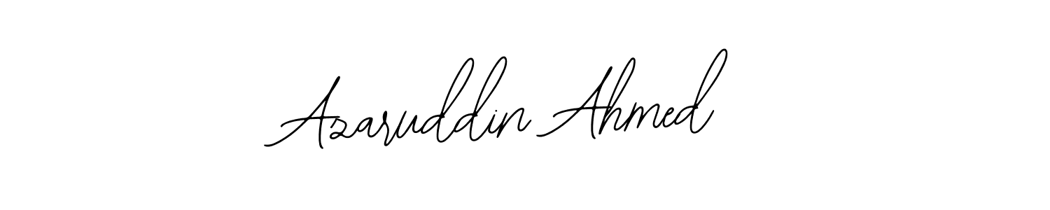 You should practise on your own different ways (Bearetta-2O07w) to write your name (Azaruddin Ahmed) in signature. don't let someone else do it for you. Azaruddin Ahmed signature style 12 images and pictures png