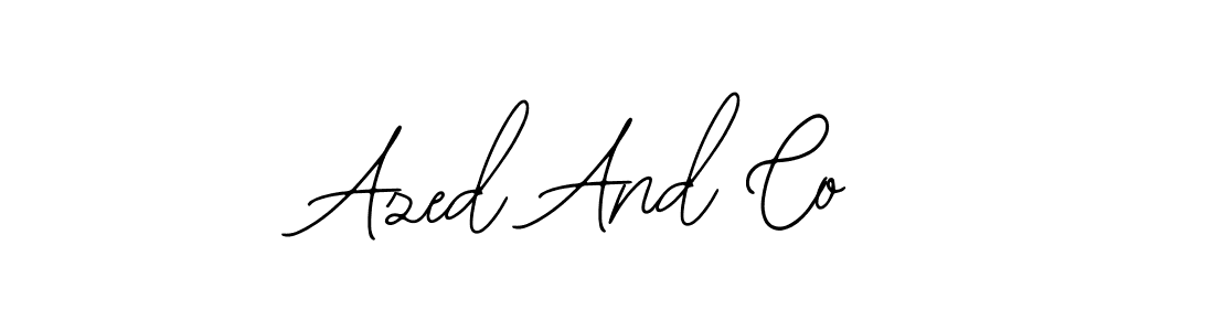 Also we have Azed And Co name is the best signature style. Create professional handwritten signature collection using Bearetta-2O07w autograph style. Azed And Co signature style 12 images and pictures png