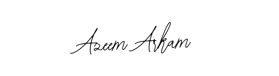 Design your own signature with our free online signature maker. With this signature software, you can create a handwritten (Bearetta-2O07w) signature for name Azeem Arkam. Azeem Arkam signature style 12 images and pictures png