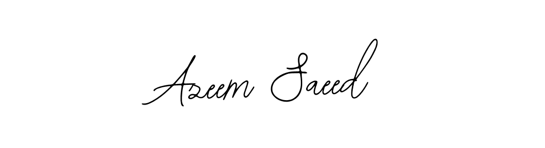 It looks lik you need a new signature style for name Azeem Saeed. Design unique handwritten (Bearetta-2O07w) signature with our free signature maker in just a few clicks. Azeem Saeed signature style 12 images and pictures png