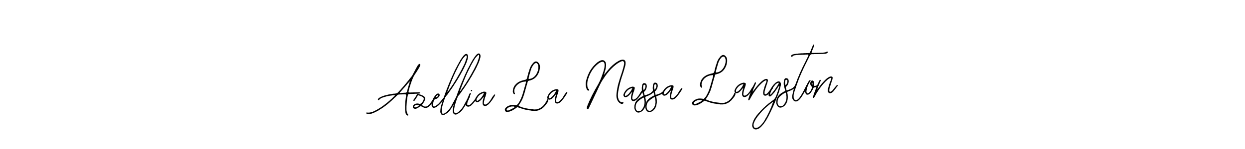 Once you've used our free online signature maker to create your best signature Bearetta-2O07w style, it's time to enjoy all of the benefits that Azellia La Nassa Langston name signing documents. Azellia La Nassa Langston signature style 12 images and pictures png