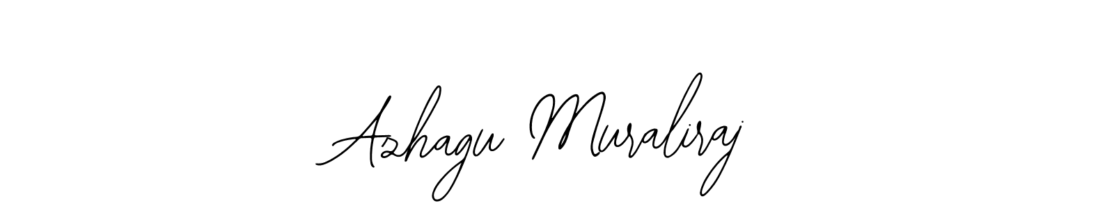 How to make Azhagu Muraliraj name signature. Use Bearetta-2O07w style for creating short signs online. This is the latest handwritten sign. Azhagu Muraliraj signature style 12 images and pictures png