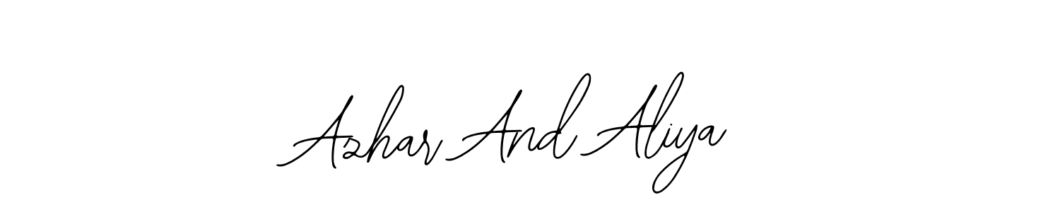 Here are the top 10 professional signature styles for the name Azhar And Aliya. These are the best autograph styles you can use for your name. Azhar And Aliya signature style 12 images and pictures png