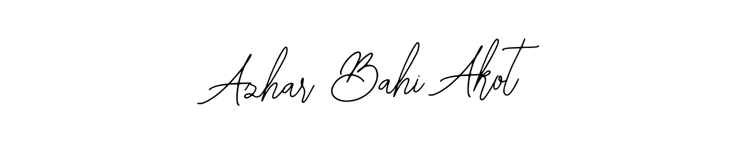 Create a beautiful signature design for name Azhar Bahi Akot. With this signature (Bearetta-2O07w) fonts, you can make a handwritten signature for free. Azhar Bahi Akot signature style 12 images and pictures png