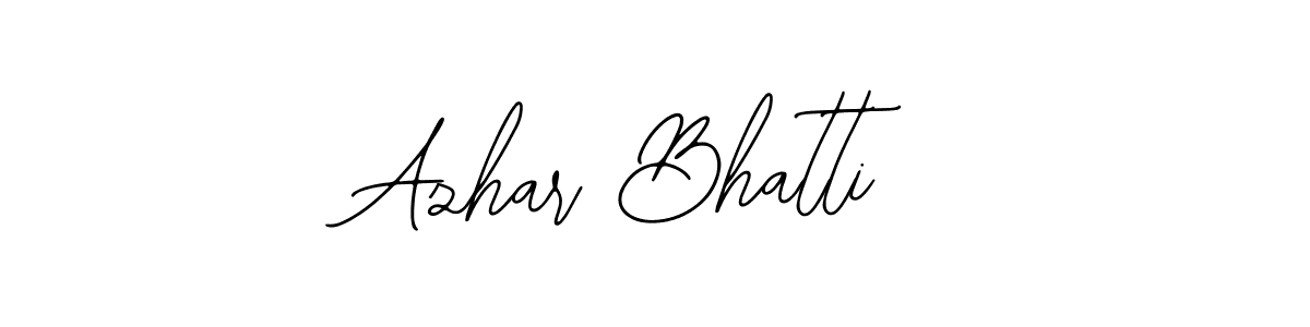 How to make Azhar Bhatti name signature. Use Bearetta-2O07w style for creating short signs online. This is the latest handwritten sign. Azhar Bhatti signature style 12 images and pictures png