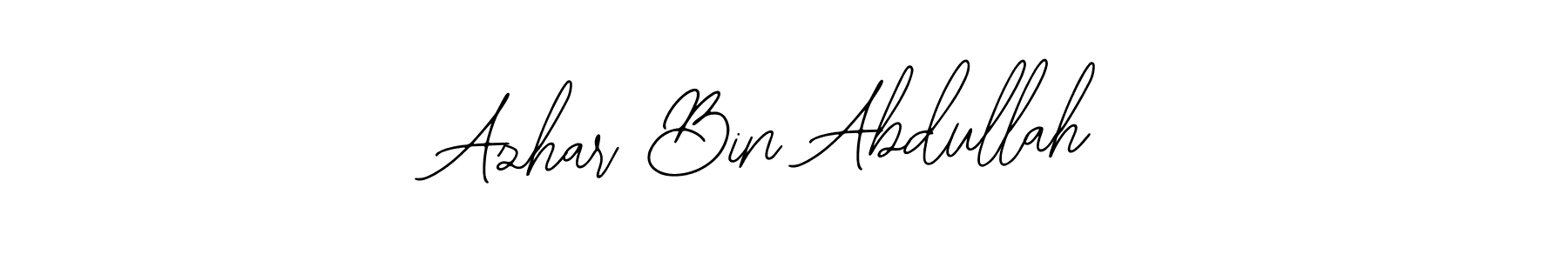 The best way (Bearetta-2O07w) to make a short signature is to pick only two or three words in your name. The name Azhar Bin Abdullah include a total of six letters. For converting this name. Azhar Bin Abdullah signature style 12 images and pictures png