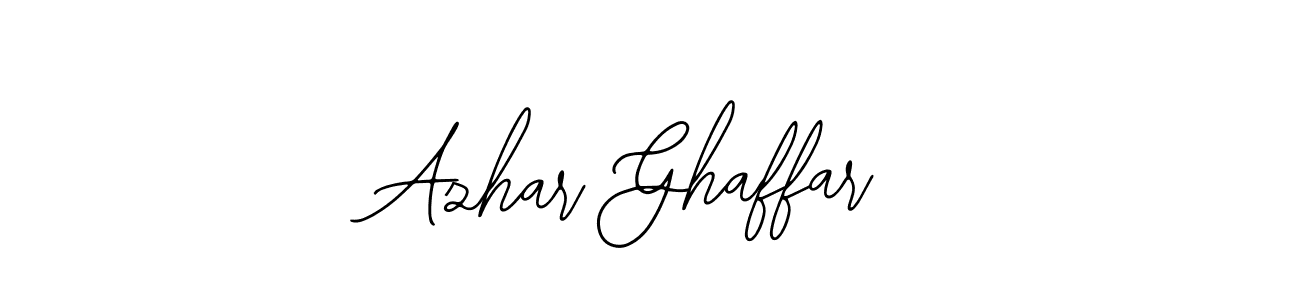 The best way (Bearetta-2O07w) to make a short signature is to pick only two or three words in your name. The name Azhar Ghaffar include a total of six letters. For converting this name. Azhar Ghaffar signature style 12 images and pictures png