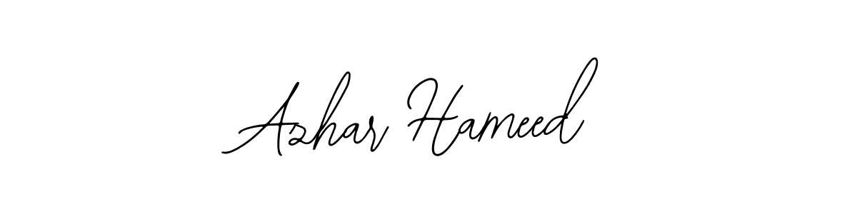 Also You can easily find your signature by using the search form. We will create Azhar Hameed name handwritten signature images for you free of cost using Bearetta-2O07w sign style. Azhar Hameed signature style 12 images and pictures png