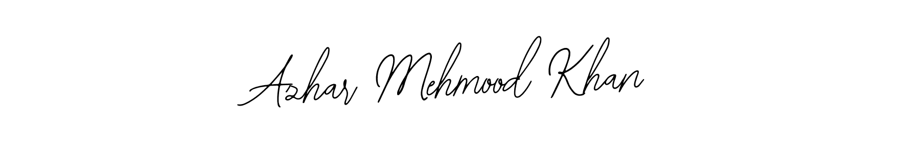 The best way (Bearetta-2O07w) to make a short signature is to pick only two or three words in your name. The name Azhar Mehmood Khan include a total of six letters. For converting this name. Azhar Mehmood Khan signature style 12 images and pictures png
