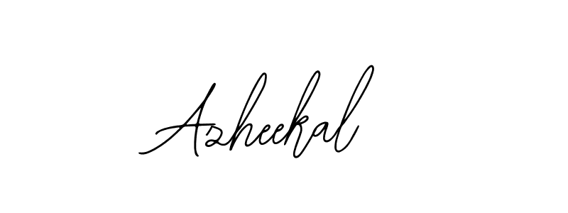 Bearetta-2O07w is a professional signature style that is perfect for those who want to add a touch of class to their signature. It is also a great choice for those who want to make their signature more unique. Get Azheekal name to fancy signature for free. Azheekal signature style 12 images and pictures png