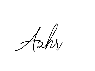 Design your own signature with our free online signature maker. With this signature software, you can create a handwritten (Bearetta-2O07w) signature for name Azhr. Azhr signature style 12 images and pictures png