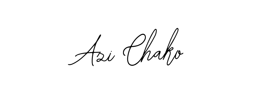 How to make Azi Chako name signature. Use Bearetta-2O07w style for creating short signs online. This is the latest handwritten sign. Azi Chako signature style 12 images and pictures png
