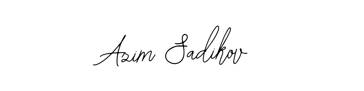 How to make Azim Sadikov name signature. Use Bearetta-2O07w style for creating short signs online. This is the latest handwritten sign. Azim Sadikov signature style 12 images and pictures png