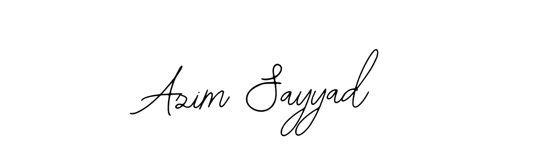 Azim Sayyad stylish signature style. Best Handwritten Sign (Bearetta-2O07w) for my name. Handwritten Signature Collection Ideas for my name Azim Sayyad. Azim Sayyad signature style 12 images and pictures png
