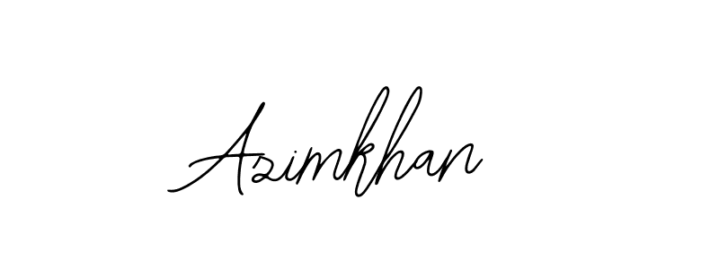 Use a signature maker to create a handwritten signature online. With this signature software, you can design (Bearetta-2O07w) your own signature for name Azimkhan. Azimkhan signature style 12 images and pictures png