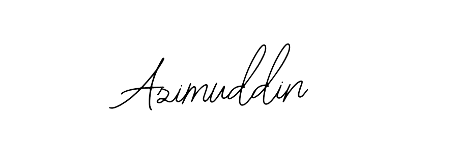 How to make Azimuddin name signature. Use Bearetta-2O07w style for creating short signs online. This is the latest handwritten sign. Azimuddin signature style 12 images and pictures png