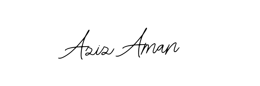 Best and Professional Signature Style for Aziz Aman. Bearetta-2O07w Best Signature Style Collection. Aziz Aman signature style 12 images and pictures png