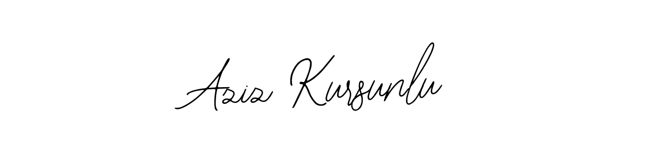 Create a beautiful signature design for name Aziz Kursunlu. With this signature (Bearetta-2O07w) fonts, you can make a handwritten signature for free. Aziz Kursunlu signature style 12 images and pictures png