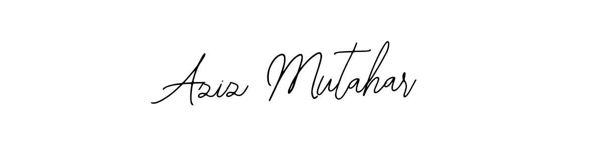 This is the best signature style for the Aziz Mutahar name. Also you like these signature font (Bearetta-2O07w). Mix name signature. Aziz Mutahar signature style 12 images and pictures png