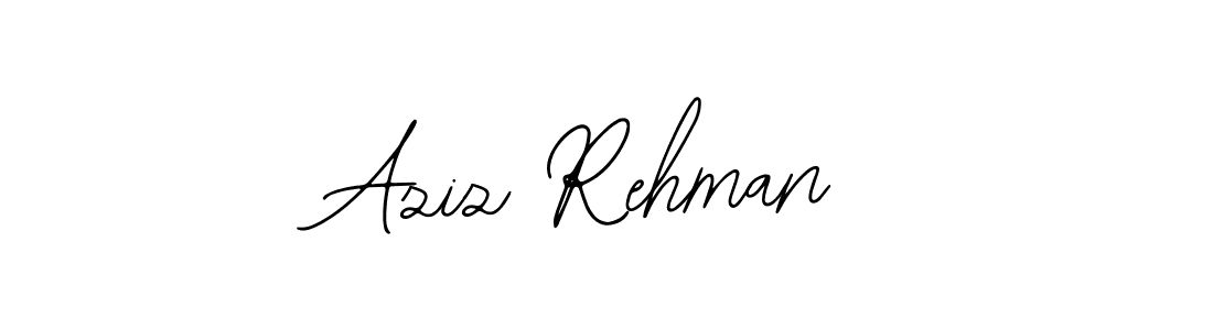 You should practise on your own different ways (Bearetta-2O07w) to write your name (Aziz Rehman) in signature. don't let someone else do it for you. Aziz Rehman signature style 12 images and pictures png
