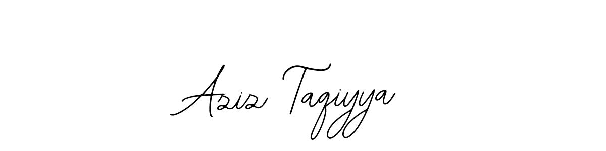 How to make Aziz Taqiyya signature? Bearetta-2O07w is a professional autograph style. Create handwritten signature for Aziz Taqiyya name. Aziz Taqiyya signature style 12 images and pictures png