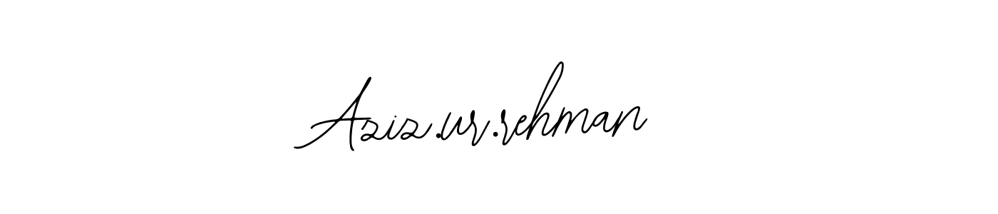 Also You can easily find your signature by using the search form. We will create Aziz.ur.rehman name handwritten signature images for you free of cost using Bearetta-2O07w sign style. Aziz.ur.rehman signature style 12 images and pictures png