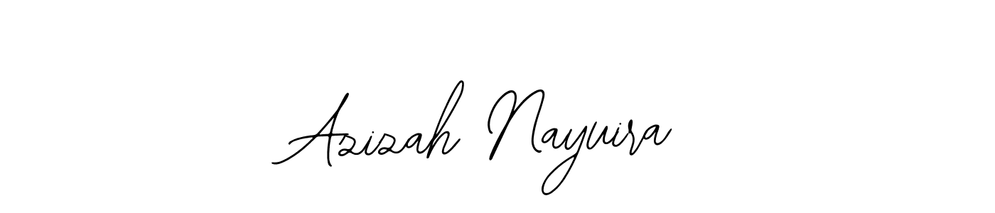 How to make Azizah Nayuira signature? Bearetta-2O07w is a professional autograph style. Create handwritten signature for Azizah Nayuira name. Azizah Nayuira signature style 12 images and pictures png