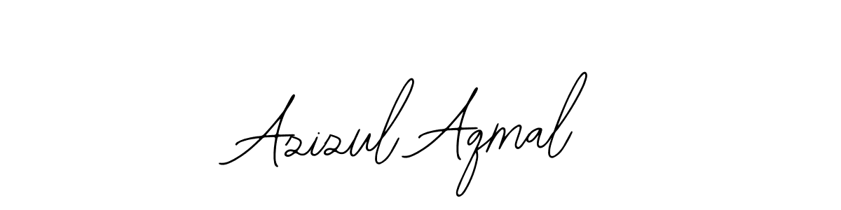 Bearetta-2O07w is a professional signature style that is perfect for those who want to add a touch of class to their signature. It is also a great choice for those who want to make their signature more unique. Get Azizul Aqmal name to fancy signature for free. Azizul Aqmal signature style 12 images and pictures png
