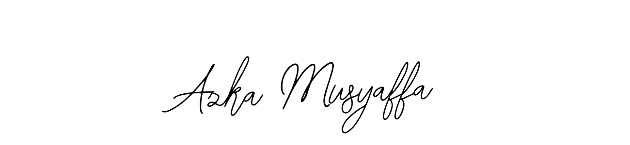 Make a beautiful signature design for name Azka Musyaffa. With this signature (Bearetta-2O07w) style, you can create a handwritten signature for free. Azka Musyaffa signature style 12 images and pictures png