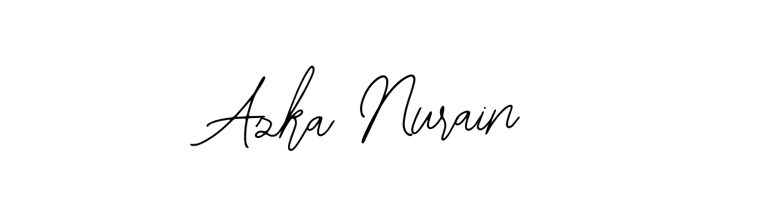 Similarly Bearetta-2O07w is the best handwritten signature design. Signature creator online .You can use it as an online autograph creator for name Azka Nurain. Azka Nurain signature style 12 images and pictures png