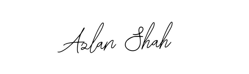 You should practise on your own different ways (Bearetta-2O07w) to write your name (Azlan Shah) in signature. don't let someone else do it for you. Azlan Shah signature style 12 images and pictures png