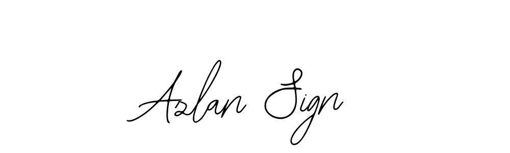 How to make Azlan Sign name signature. Use Bearetta-2O07w style for creating short signs online. This is the latest handwritten sign. Azlan Sign signature style 12 images and pictures png