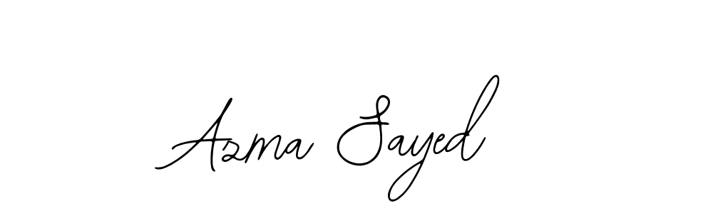 Azma Sayed stylish signature style. Best Handwritten Sign (Bearetta-2O07w) for my name. Handwritten Signature Collection Ideas for my name Azma Sayed. Azma Sayed signature style 12 images and pictures png