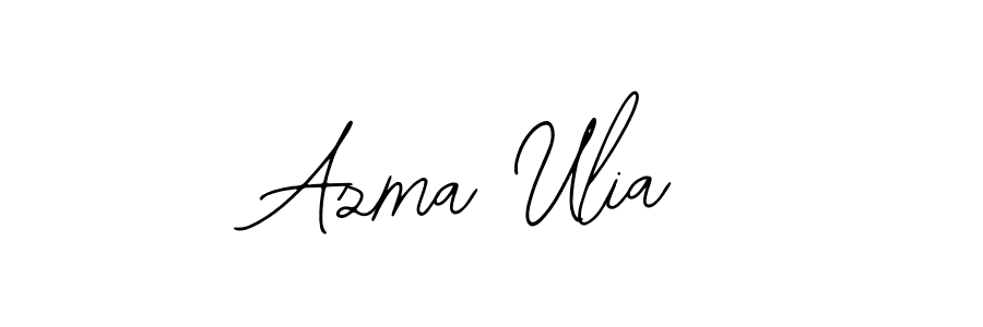 The best way (Bearetta-2O07w) to make a short signature is to pick only two or three words in your name. The name Azma Ulia include a total of six letters. For converting this name. Azma Ulia signature style 12 images and pictures png