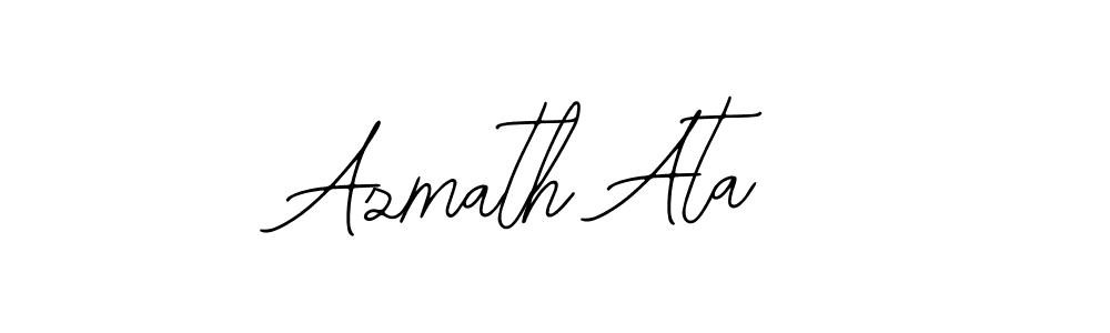 How to make Azmath Ata name signature. Use Bearetta-2O07w style for creating short signs online. This is the latest handwritten sign. Azmath Ata signature style 12 images and pictures png