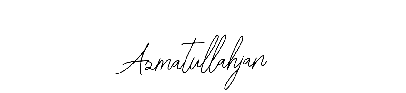 Create a beautiful signature design for name Azmatullahjan. With this signature (Bearetta-2O07w) fonts, you can make a handwritten signature for free. Azmatullahjan signature style 12 images and pictures png