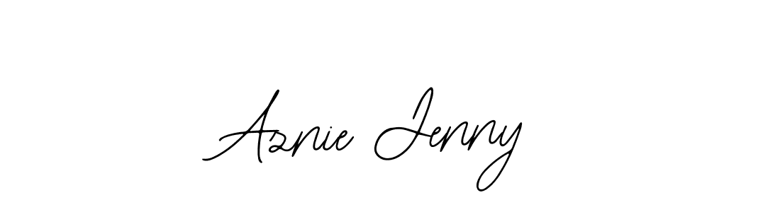if you are searching for the best signature style for your name Aznie Jenny. so please give up your signature search. here we have designed multiple signature styles  using Bearetta-2O07w. Aznie Jenny signature style 12 images and pictures png