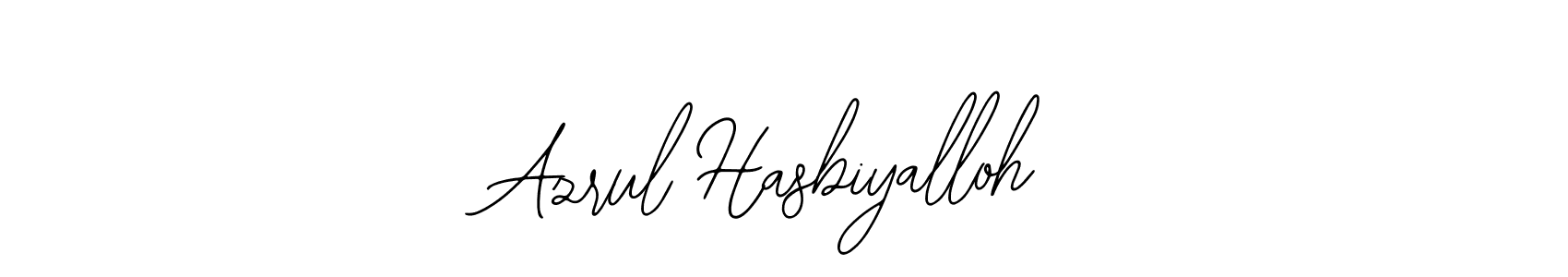Azrul Hasbiyalloh stylish signature style. Best Handwritten Sign (Bearetta-2O07w) for my name. Handwritten Signature Collection Ideas for my name Azrul Hasbiyalloh. Azrul Hasbiyalloh signature style 12 images and pictures png
