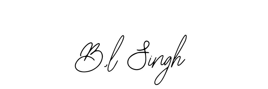 The best way (Bearetta-2O07w) to make a short signature is to pick only two or three words in your name. The name B,l Singh include a total of six letters. For converting this name. B,l Singh signature style 12 images and pictures png