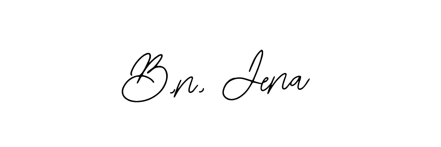 How to make B,n, Jena name signature. Use Bearetta-2O07w style for creating short signs online. This is the latest handwritten sign. B,n, Jena signature style 12 images and pictures png