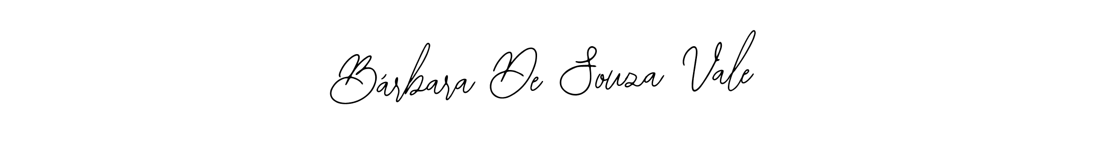 You should practise on your own different ways (Bearetta-2O07w) to write your name (Bárbara De Souza Vale) in signature. don't let someone else do it for you. Bárbara De Souza Vale signature style 12 images and pictures png