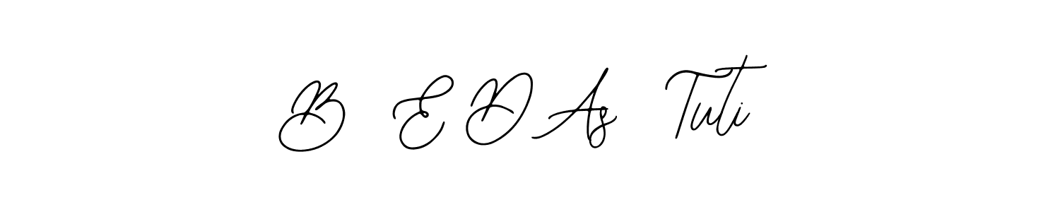 Make a beautiful signature design for name B  E D As  Tuti. Use this online signature maker to create a handwritten signature for free. B  E D As  Tuti signature style 12 images and pictures png